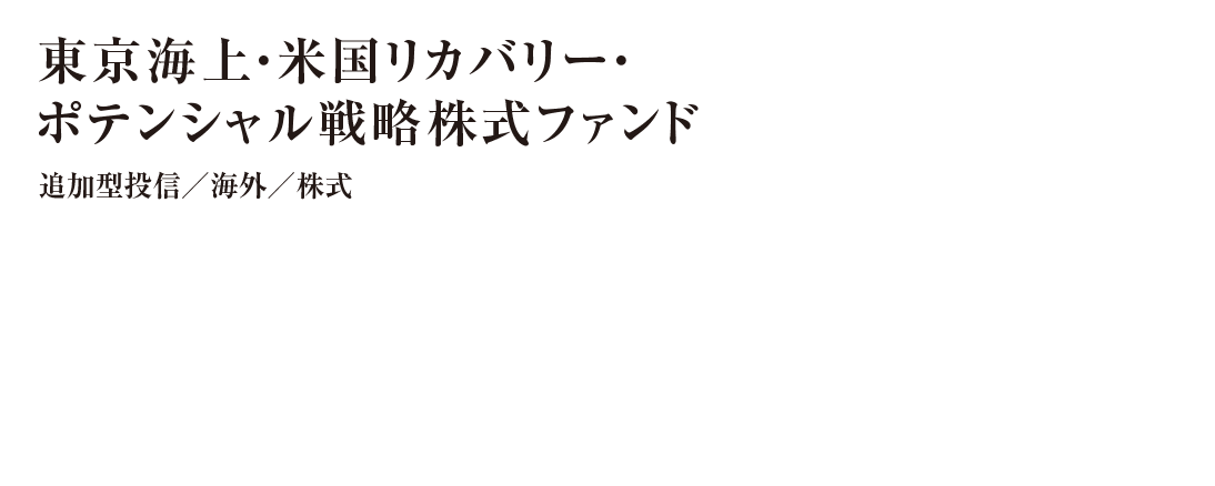 東京海上・米国リカバリー・ポテンシャル戦略株式ファンド